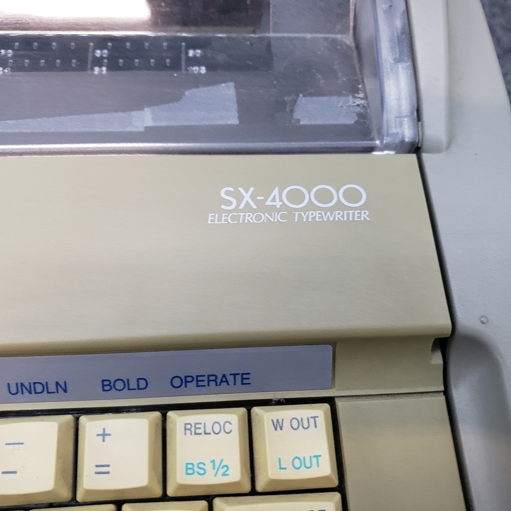 Brother SX-4000 LCD Digital Display Electronic Typewriter Tested