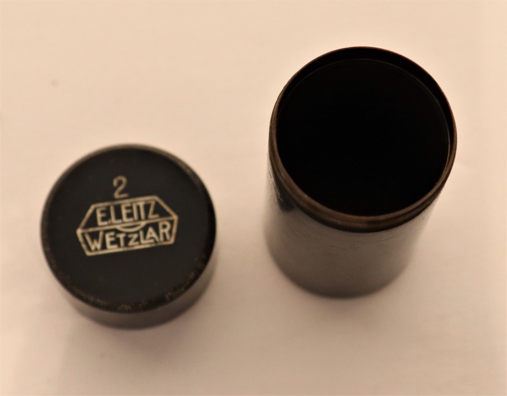 Antique Leitz Microscope Brass Objective Storage Container