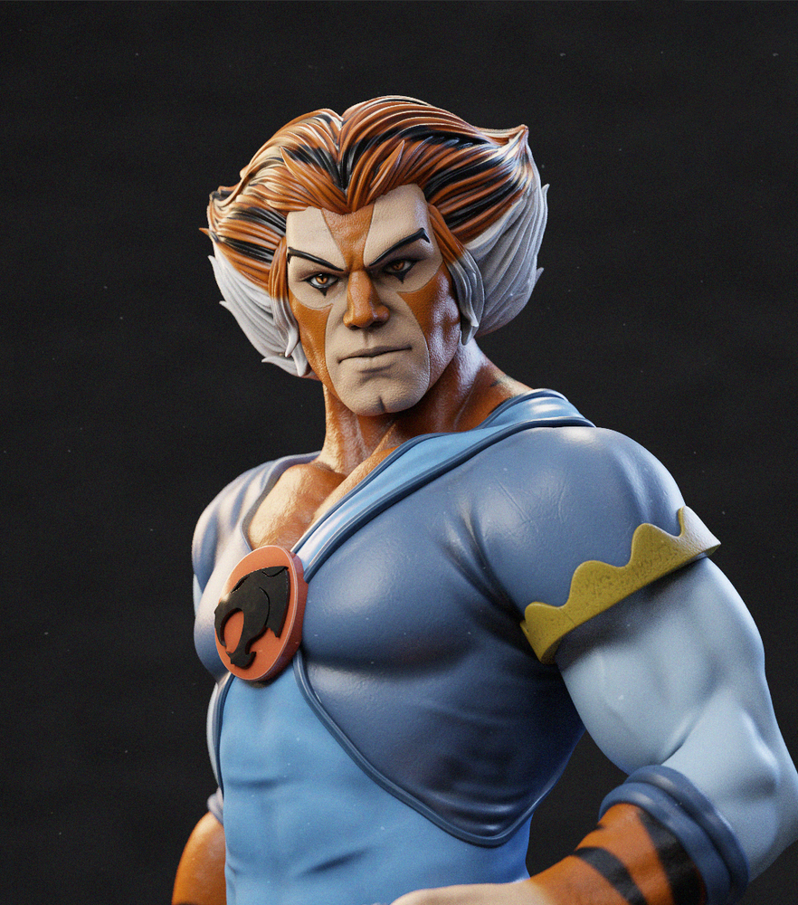 UNPAINTED Thundercats Tygra 3d Printed Model Kit