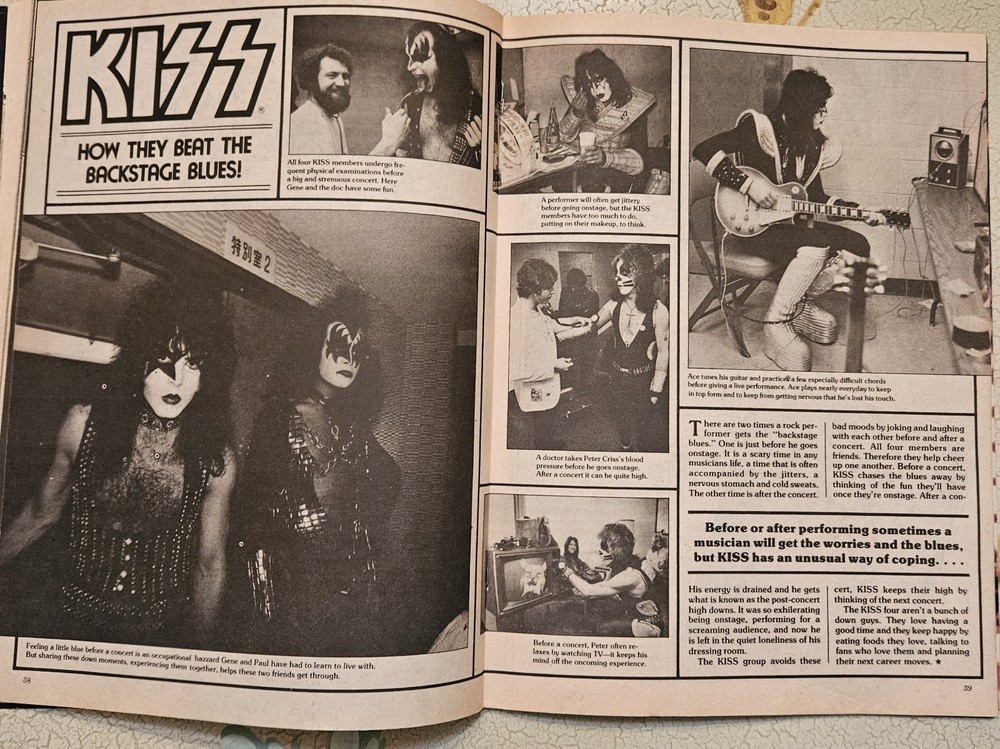 KISS TEEN MACHINE KISS STRIKES BACK MAGAZINE 1981 SIMMONS, FREHLEY, STANLEY