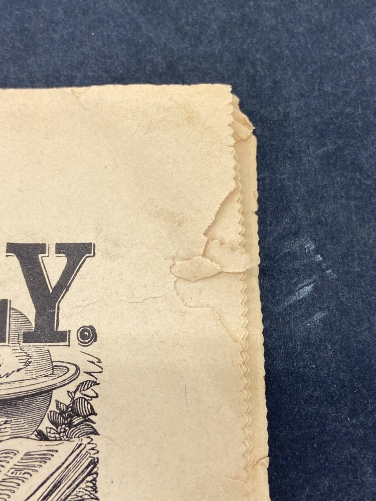 Reissued 1862 Harper's Weekly Newspaper