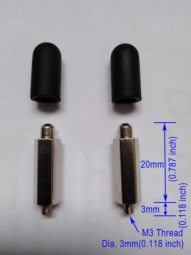 Replacement Extra Long Contact Point w/Conductive Silicone Rubber Cap Tip for...