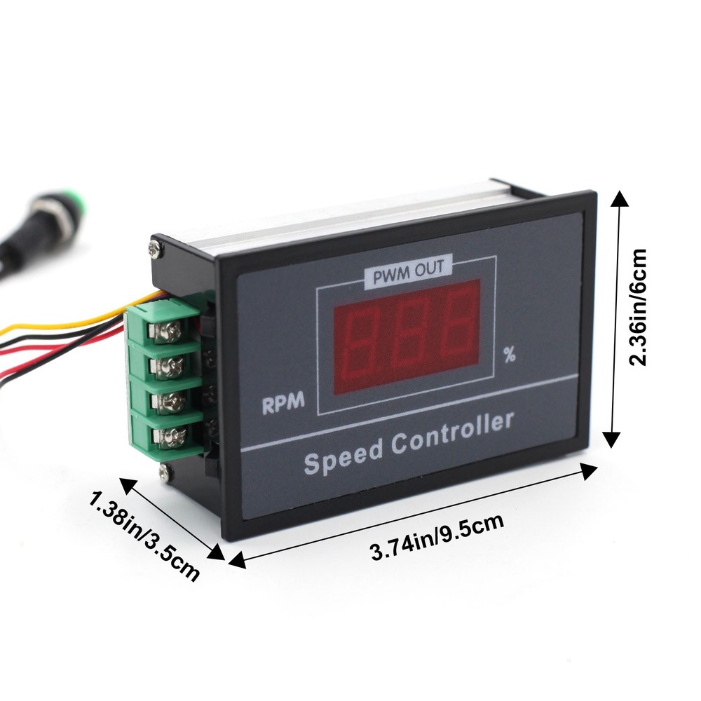DC6-60V 12V 24V 36V 48V 30A PWM Motor Speed Controller Start Stop Switch Digital