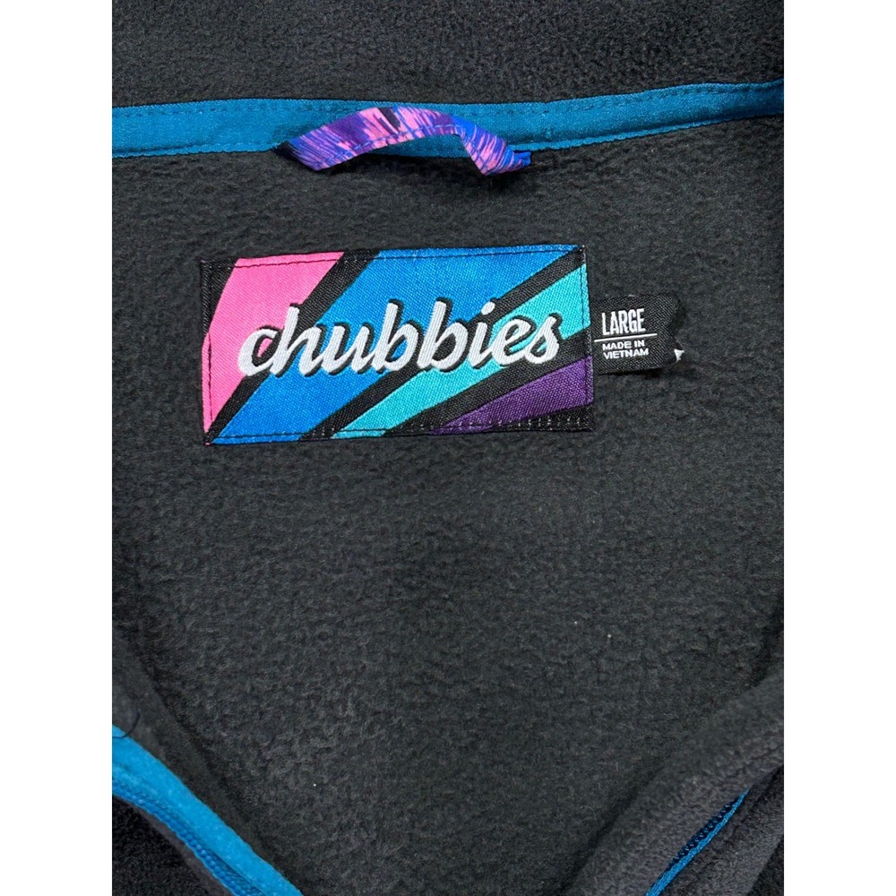 CHUBBIES Men's Large 1/4 Zip Golf Fleece Pullover Long Sleeve