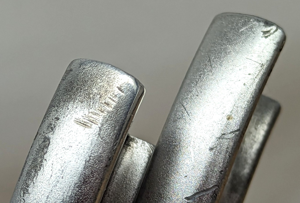 Vintage unbranded silver customized unique bar extensions MTB