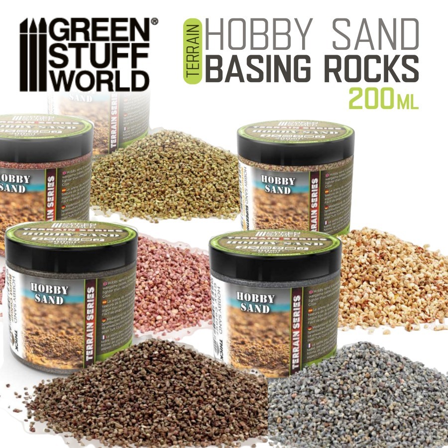 Green Stuff World: HOBBY SAND - Basing Rocks -  200ml 6.7oz
