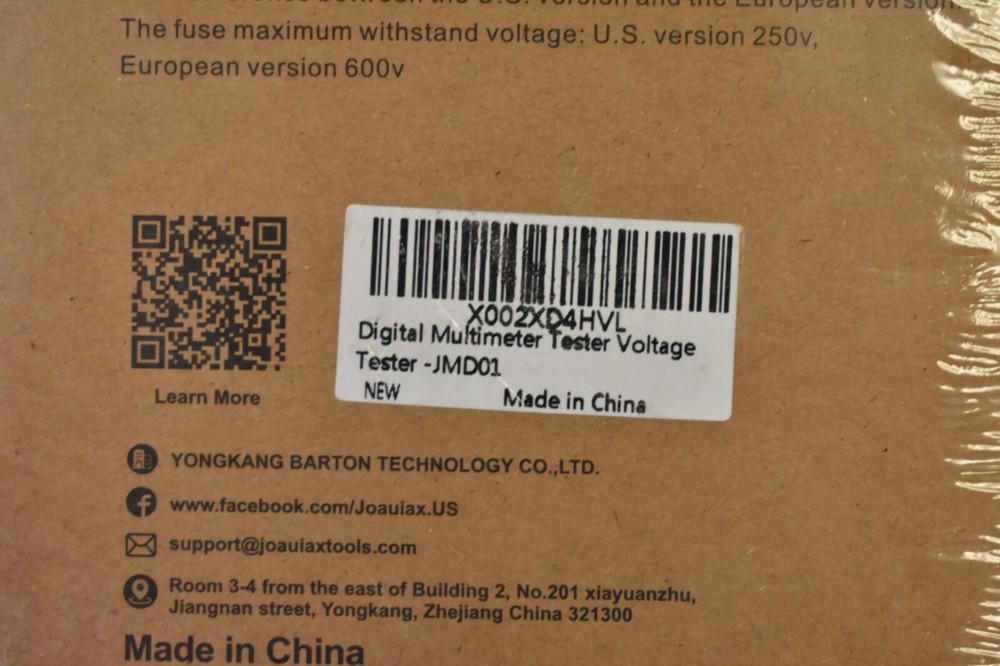 Joauiax Digital Multimeter 6000 Counts AC/DC Voltage Current Tester JMD01