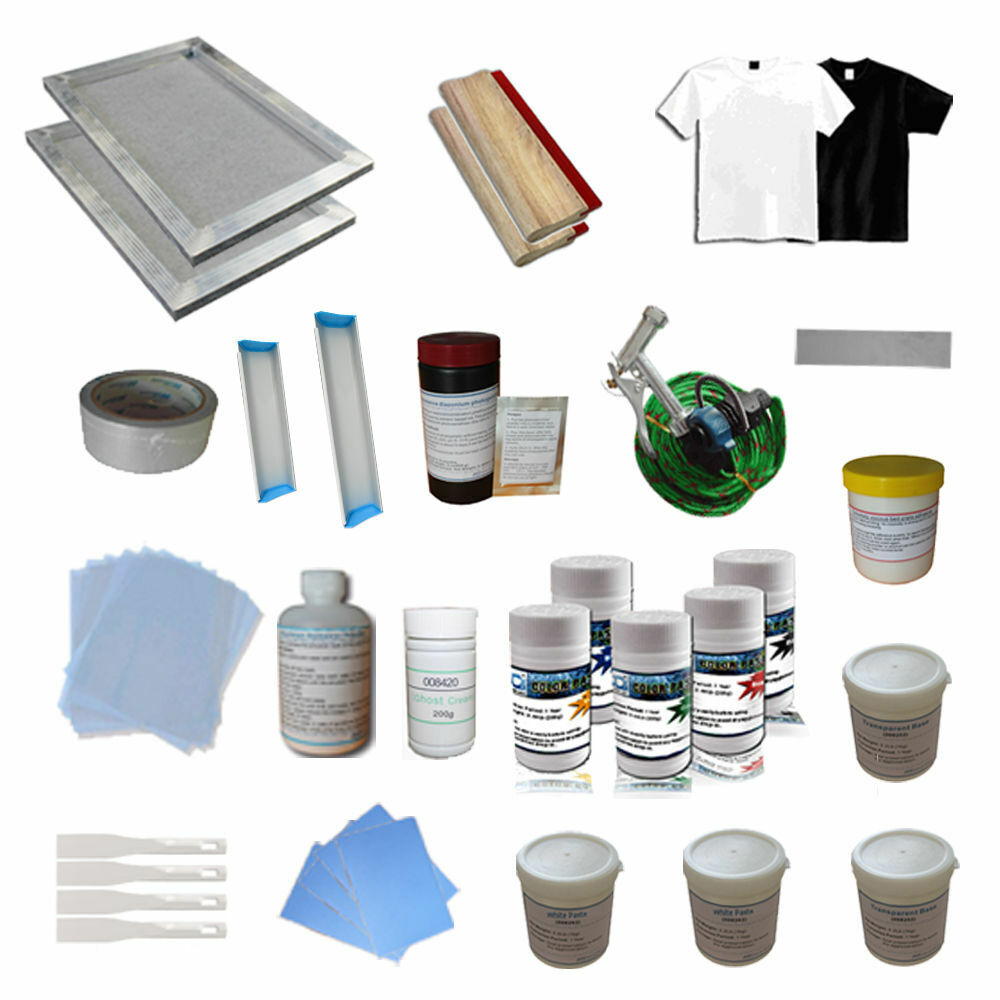 Screen Press Kit Small Screen Printing Kit Monochrome Silk Screen Printer Set