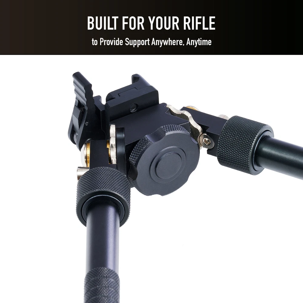 Rifle Bipod Quick Detach Mount 6.5-9.5" Adjustable for Picatinny Rail