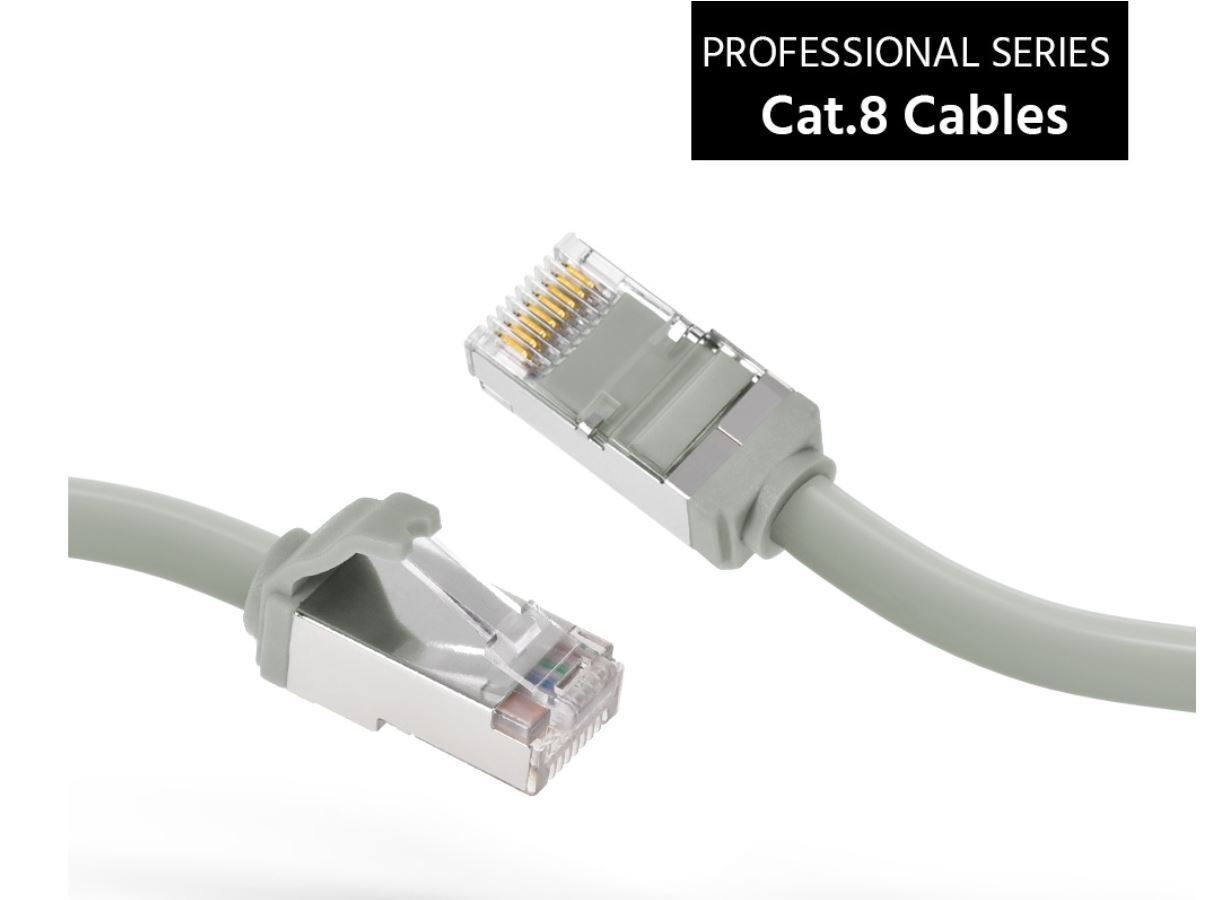 Cat.8 S/FTP (SSTP) Cat8 Ethernet Network Cable 1ft, 2ft, 3ft, 5ft, 7ft 10ft lot