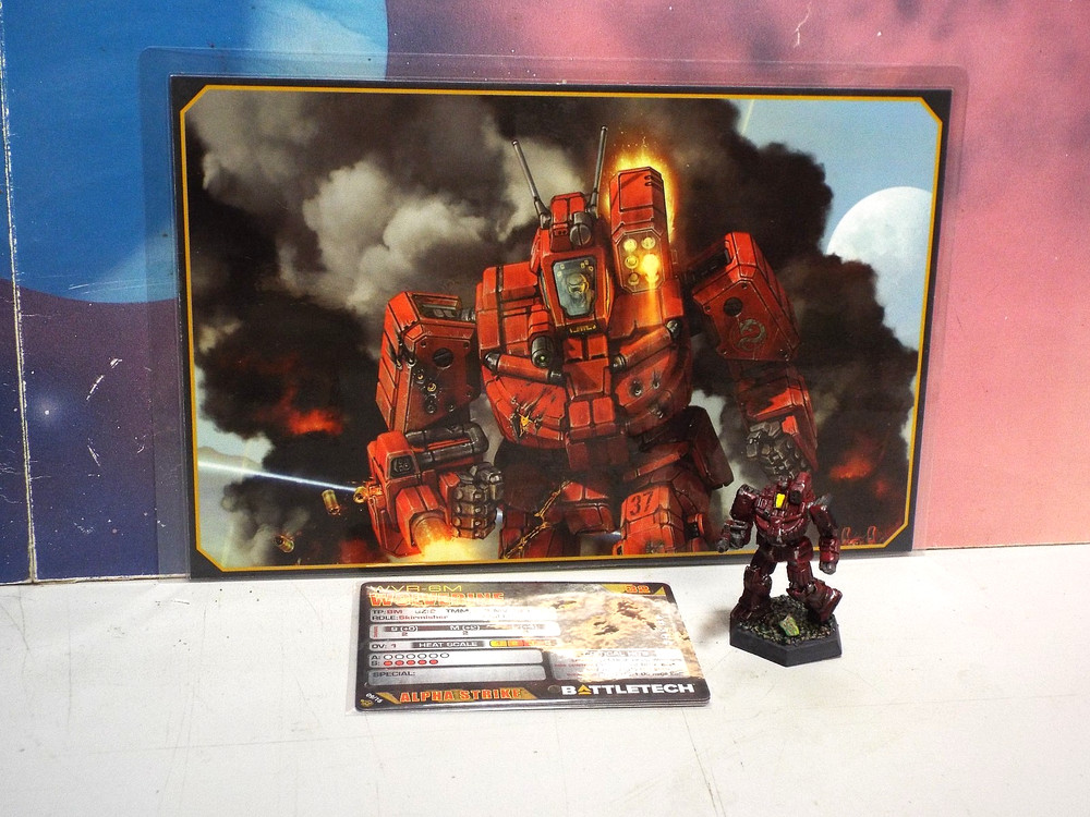 BATTLETECH WOLVERINE MECH (CATALYST, PLASTIC, PAINTED)