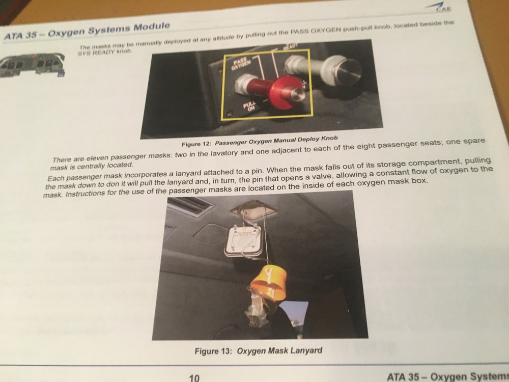 BeechJet 400A Oxygen Systems Booklet Manual