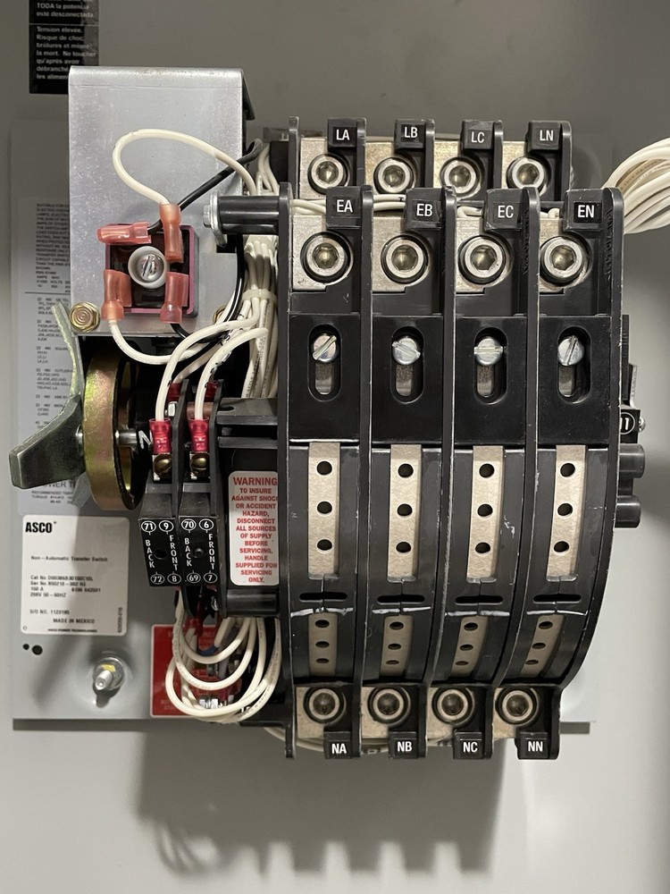 ASCO D00386B30150C10L 150A Automatic Transfer Switch, 280V
