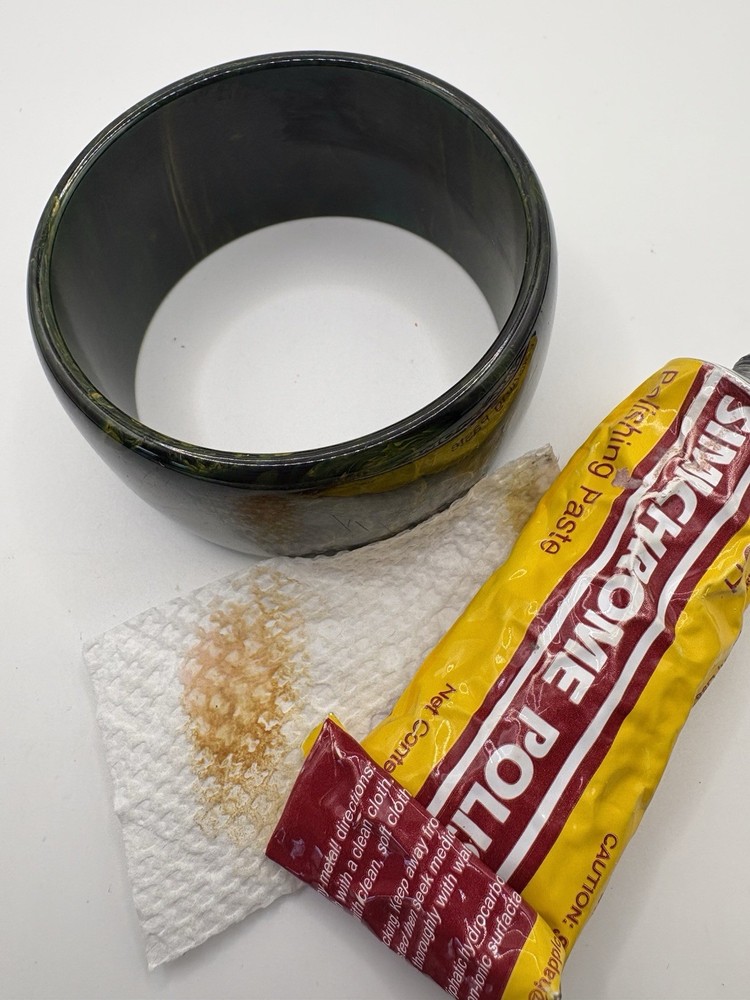 Vintage Blue Moon Bakelite Bangle