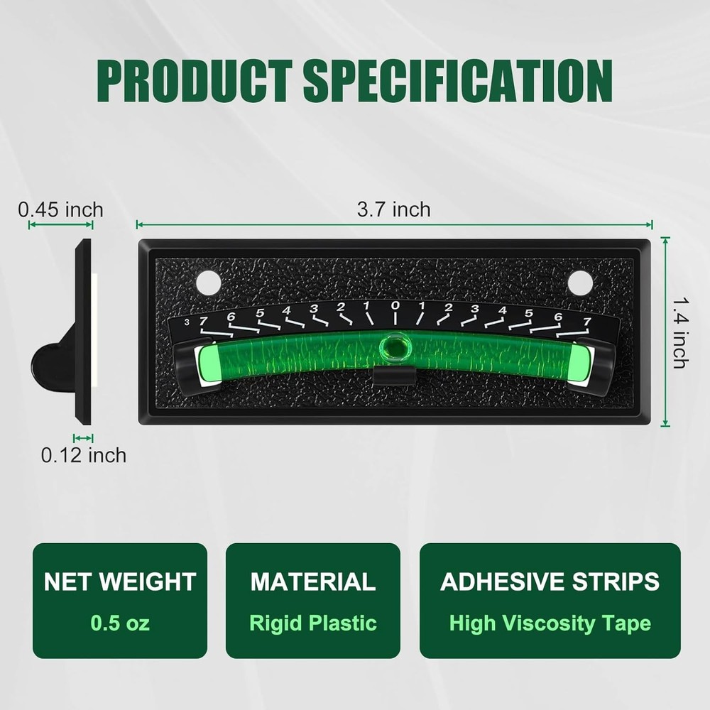 2-Pack RV Level Bubble, High Visibility Graduated Scale Leveling System for RV,