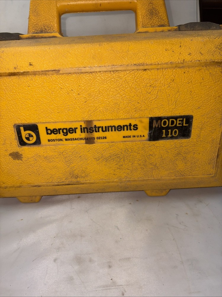 Berger Engineering Instruments - Model 110 Transit Suvey Level with Yellow Case