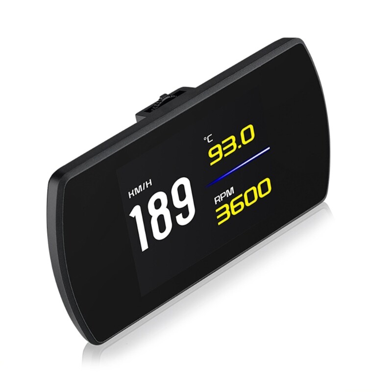 Car HUD Speedometer Security Alarm Digital Alarm Reminder Meter Electronics Tool