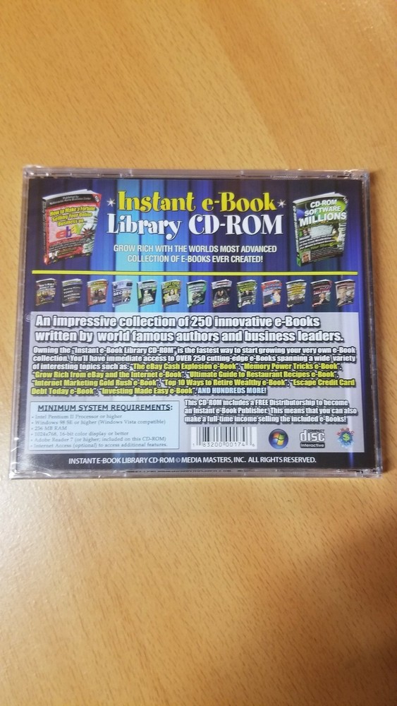 Instant E-Book Library CD-Rom