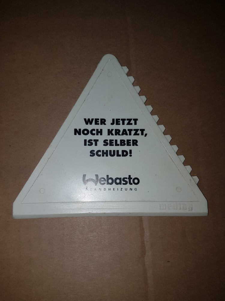 Ice scraper with advertising Webasto