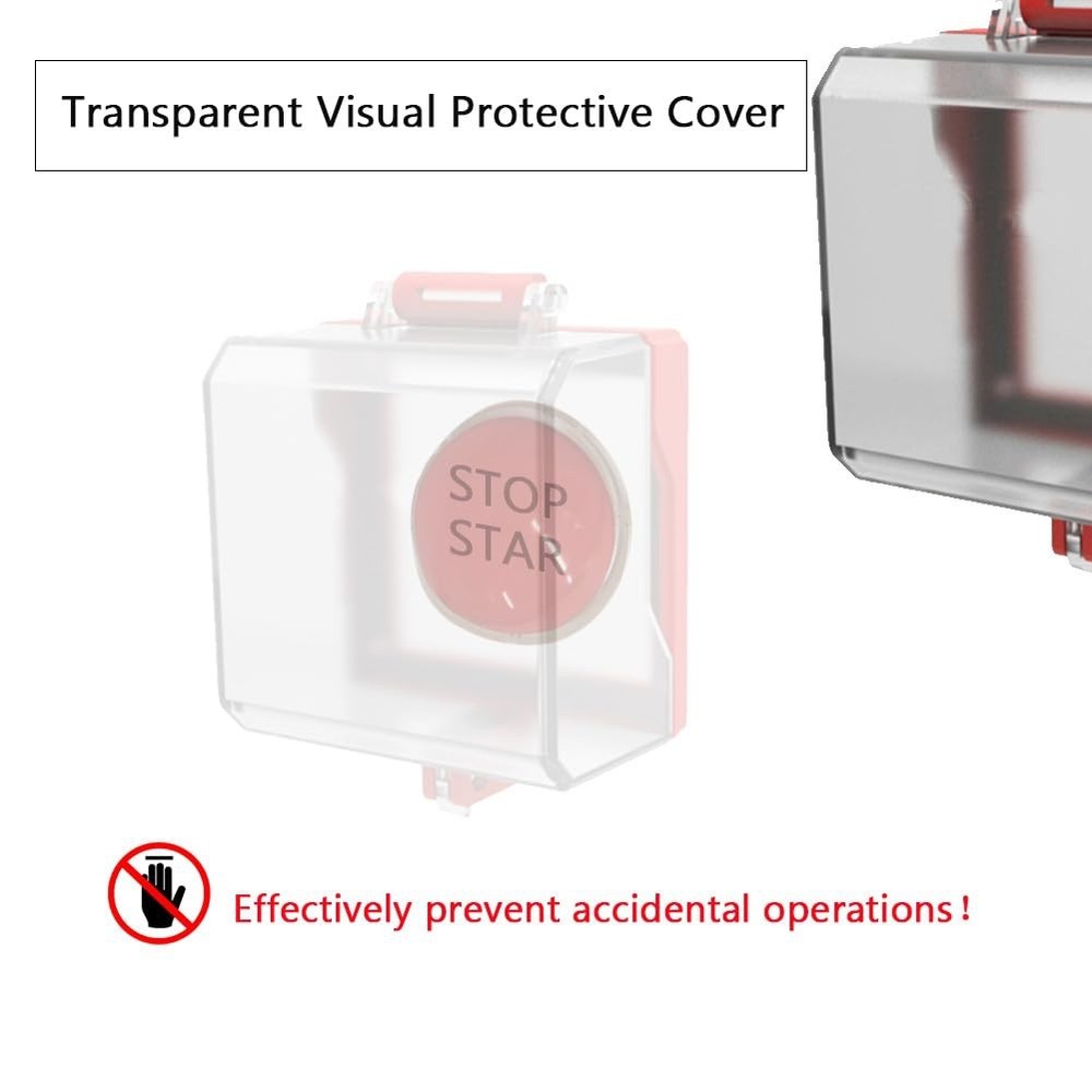 Emergency Stop Button Cover Removable Base Cover forEmergency Stop Button F8Y6
