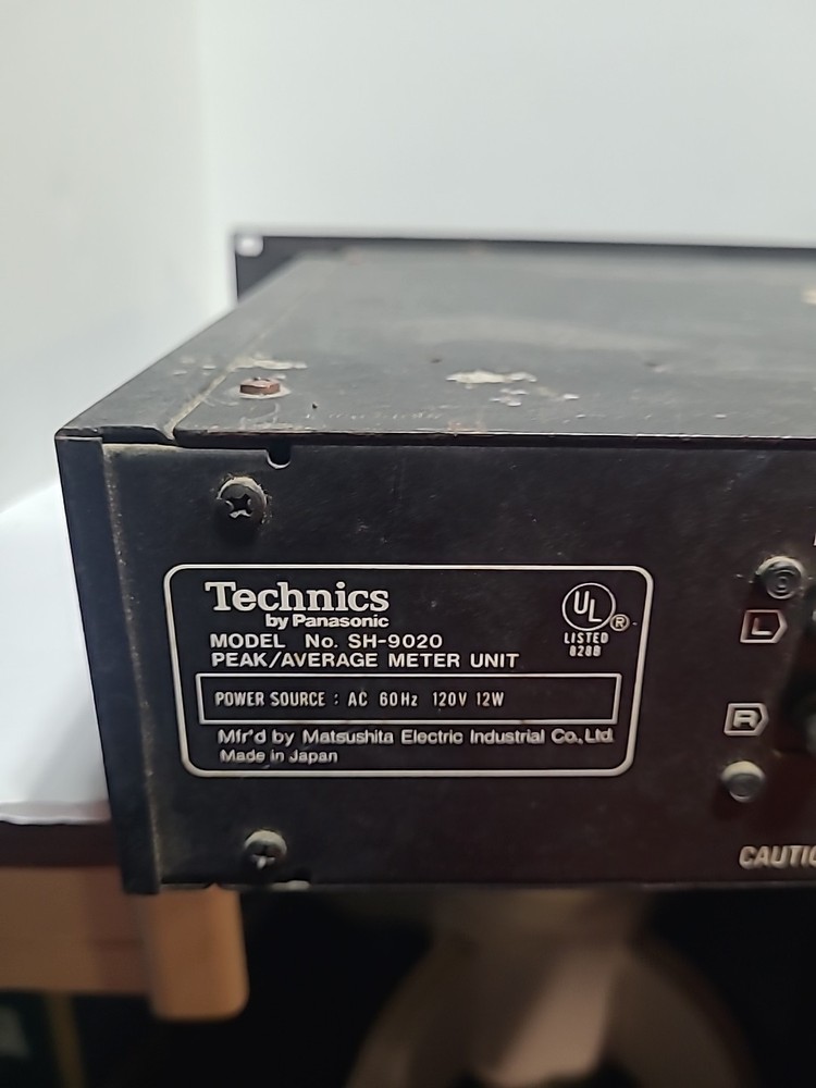 Technics SH-9020M Peak Average Meter Unit 3 Input Selector