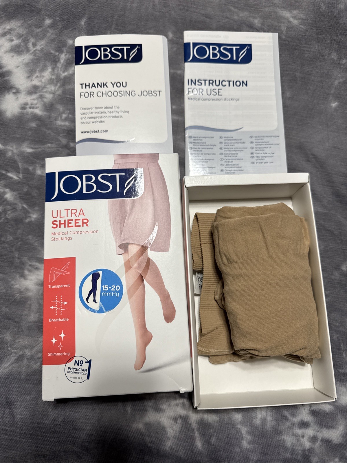 Jobst Women's Compression Maternity Pantyhose Stockings 15-20mmhg XL Natural