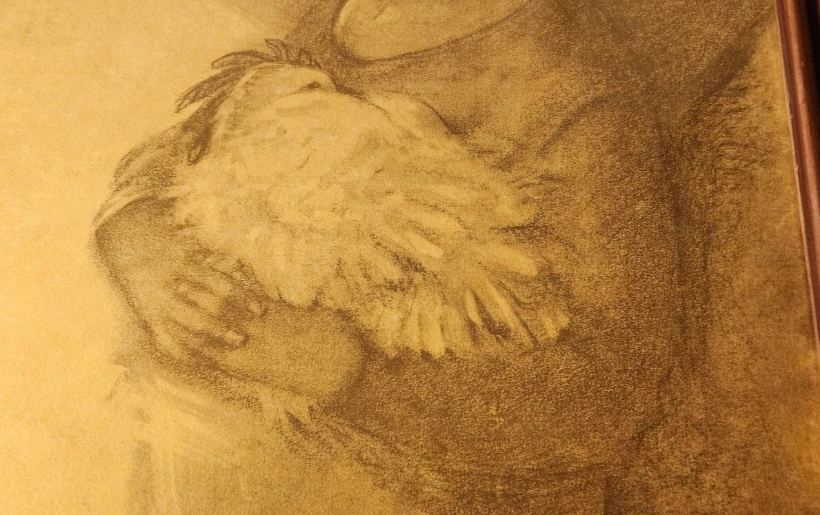 ORIGINAL MARILYN ZAPP DRAWING OF AN BLACK CHILD 16 X 20