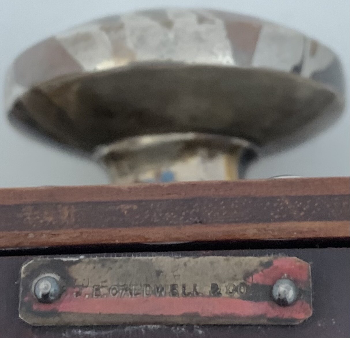 HAMMERED ARTS CRAFTS COPPER STERLING MOKUME JOSEPH HEINRICHS ROCKER BLOTTER 1905