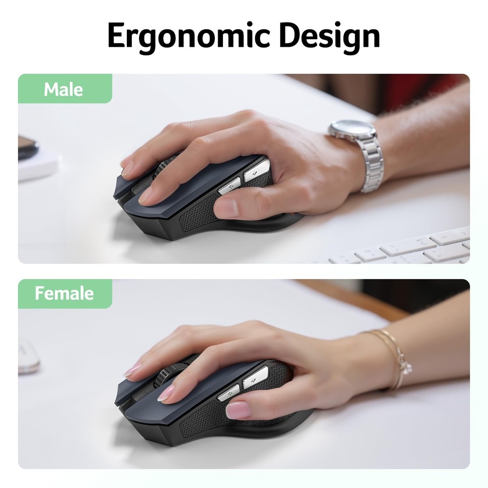 acer Wireless Mouse for Laptop, 2.4GHz Computer Mouse 3 Adjustable DPI Office...