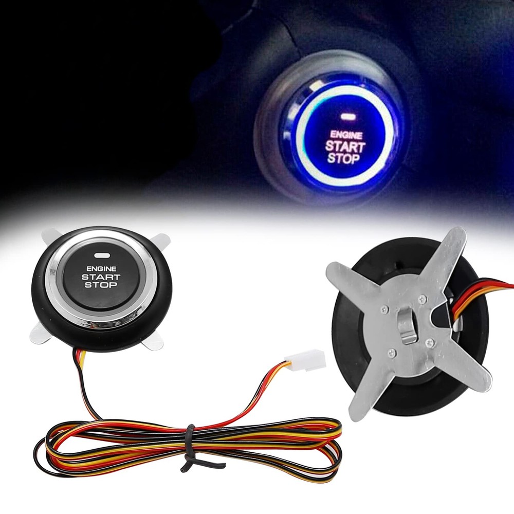 laffoonparts Smart RFID Push Engine Start Button kit & Keyless Entry Starter...