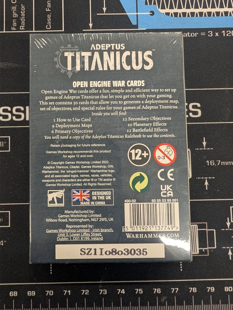 WARHAMMER 40K ADEPTUS TITANICUS OPEN ENGINE WAR CARD PACK