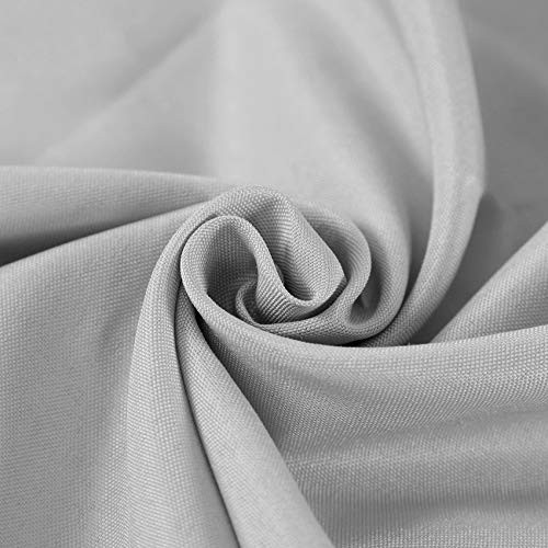 Rectangle Tablecloth 90x132 inch Washable 90" x 132" (Rectangular) Silver