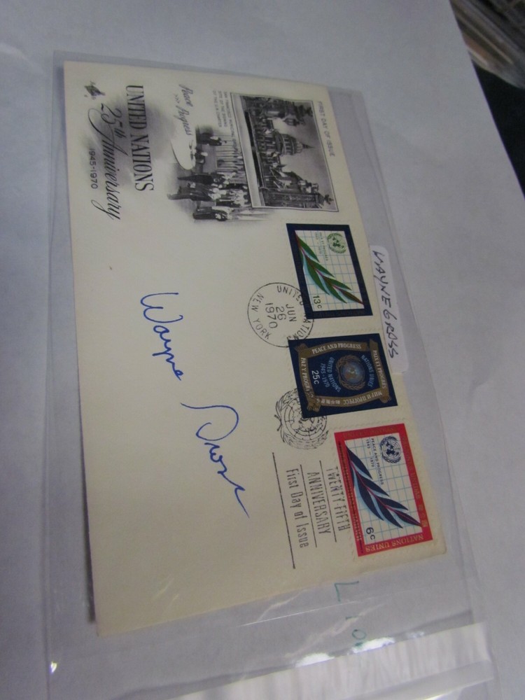Wayne Gross Signed Autographed First Day Cover Envelope