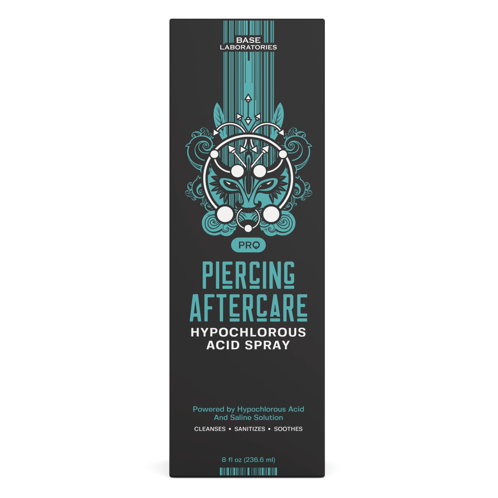 Base Labs Piercing Aftercare Hypochlorous Acid Spray - For All Body Piercings
