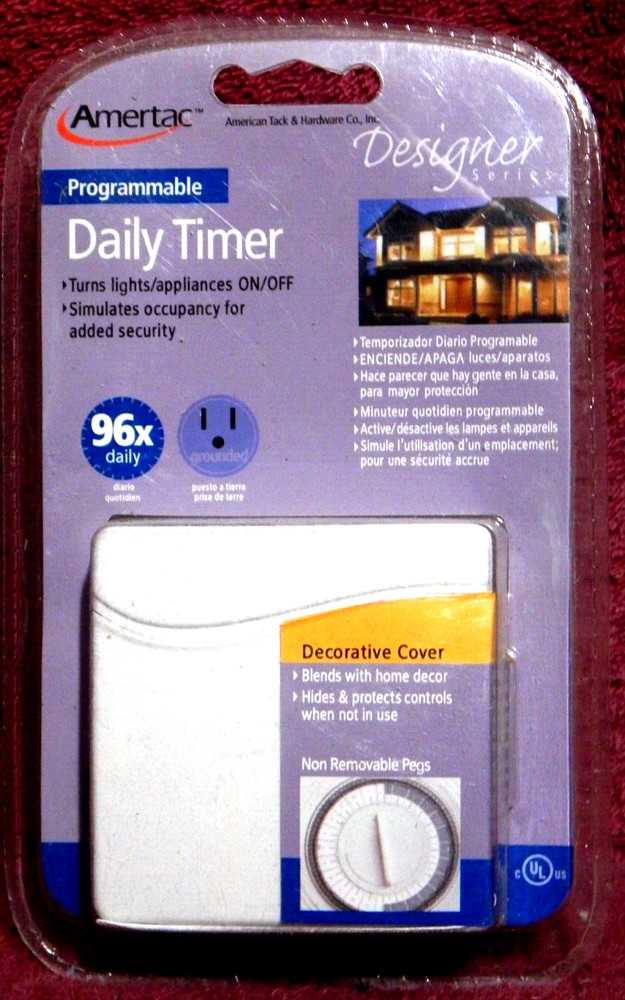Amertac Programmable Daily Timer FACTORY SEALED