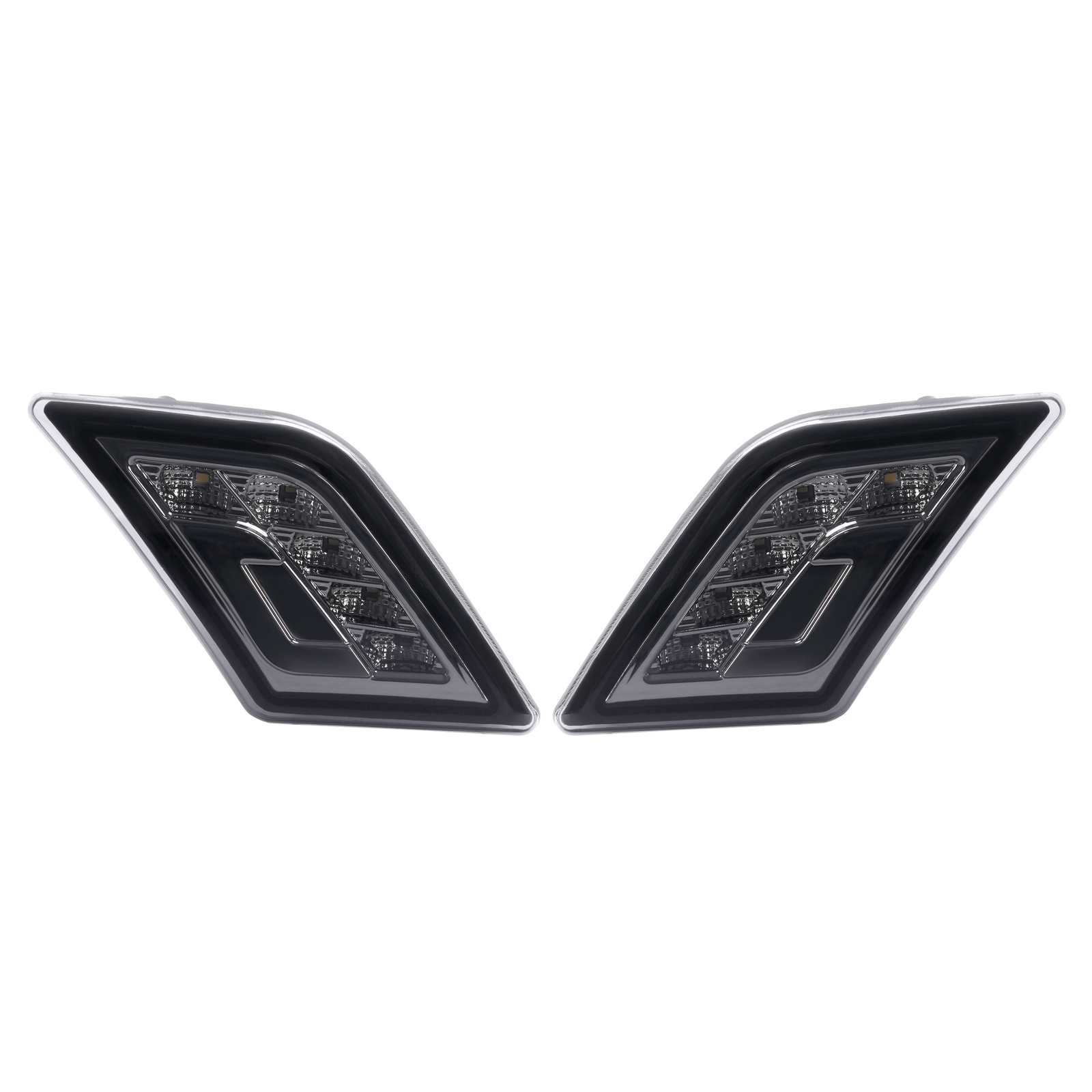LED Side Marker Lights Front Bumper Lamps For Mercedes-Benz C300 AMG 2008-2011