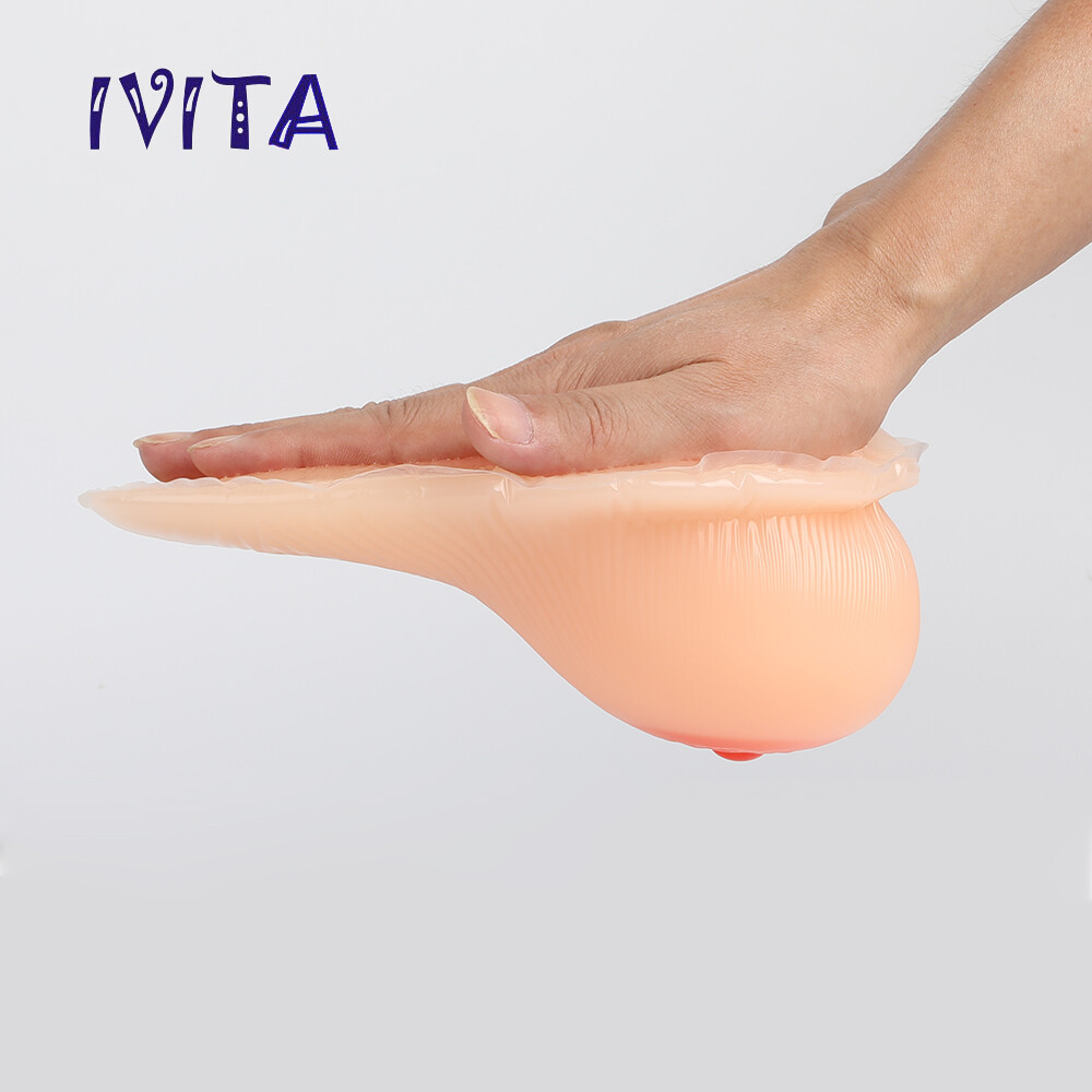 A-EE Cup Teardrop Self-adhesive Long Silicone Breast Forms CD TG Bra Enhancers