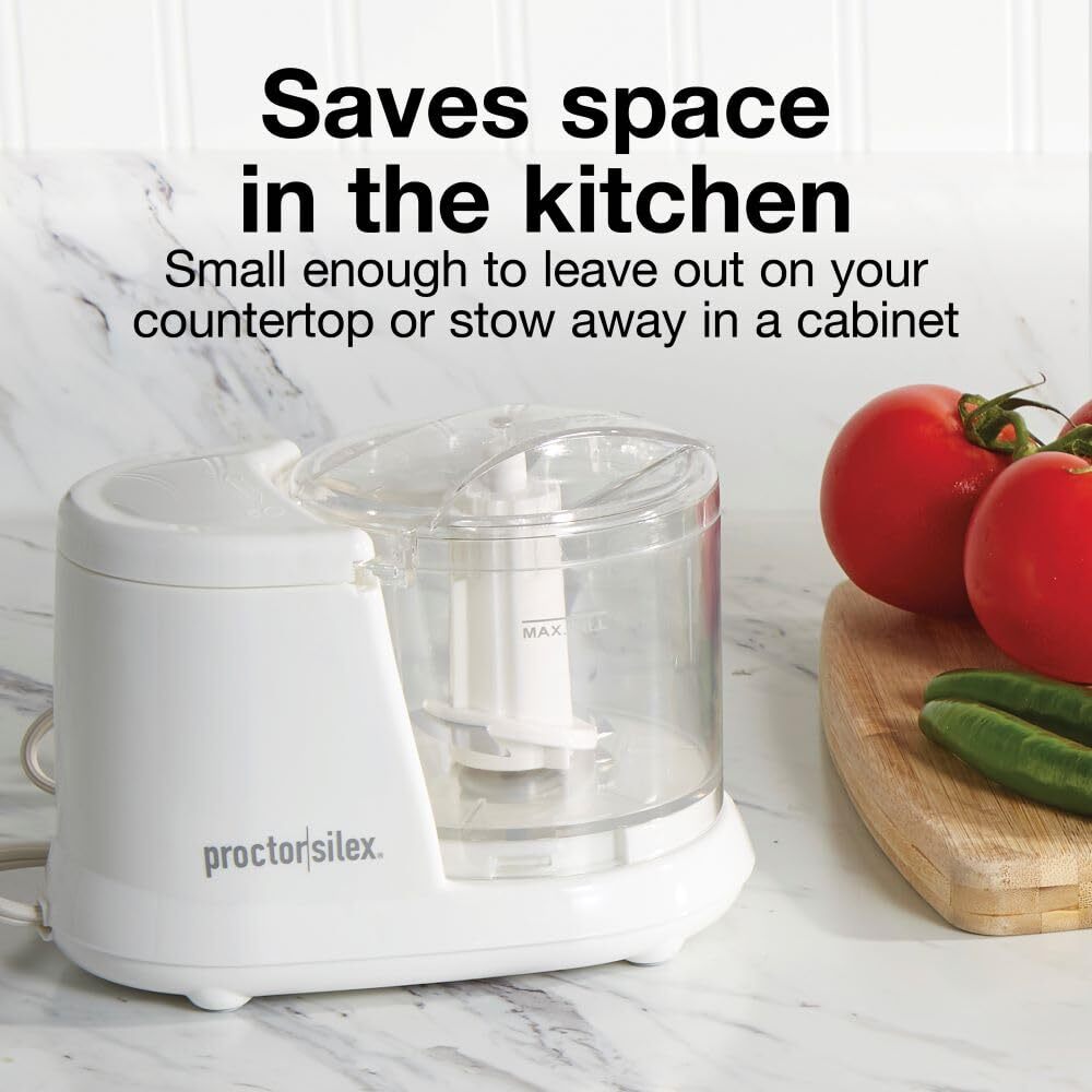 1.5 Cup Mini Food Processor Compact Chopper for Everyday Kitchen Prep