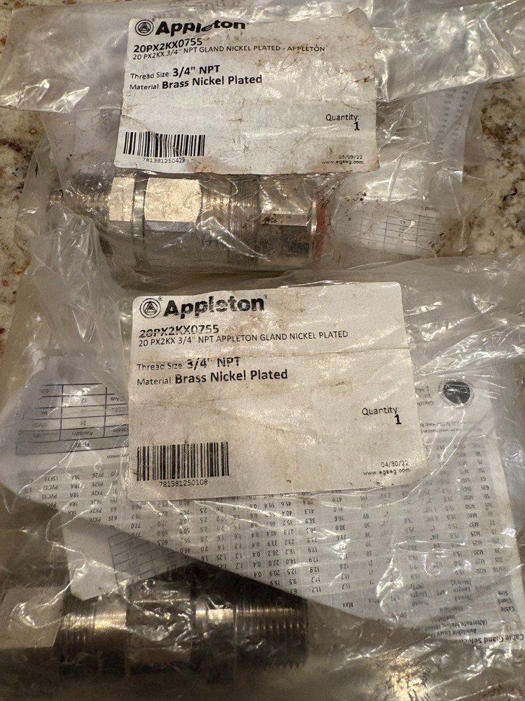 Appleton 20PX2KX0755 3/4" NPT Gland