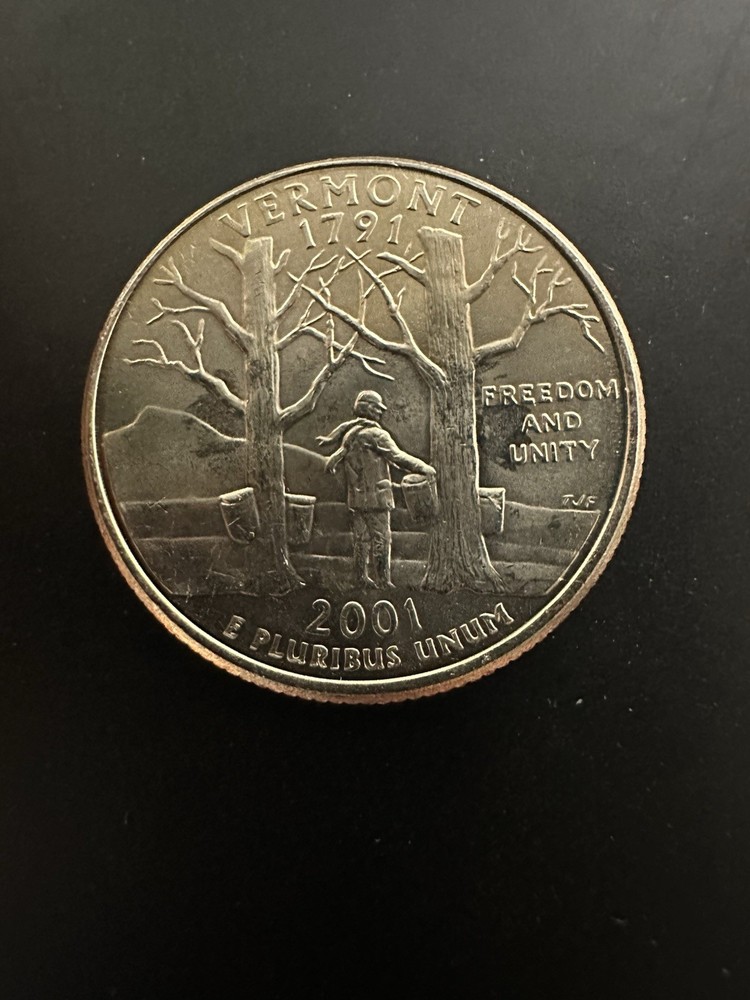 2001-P Vermont State Quarter BU Circulated