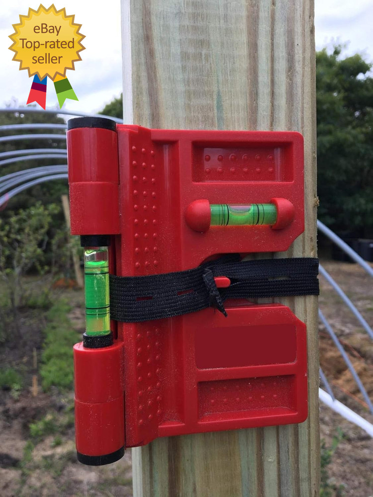 2 Pack Folding Magnetic Post Level for Pipe Post and Beams Leveling