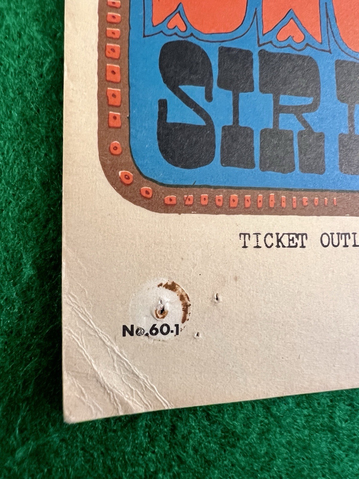 Original JANIS JOPLIN Big Brother & The Holding Co 1st PRINT Concert Poster 1967