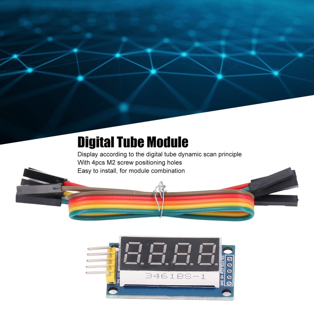 Adjustable 4 Digit LED Digital Tube Module For Electronic Experiments Premium