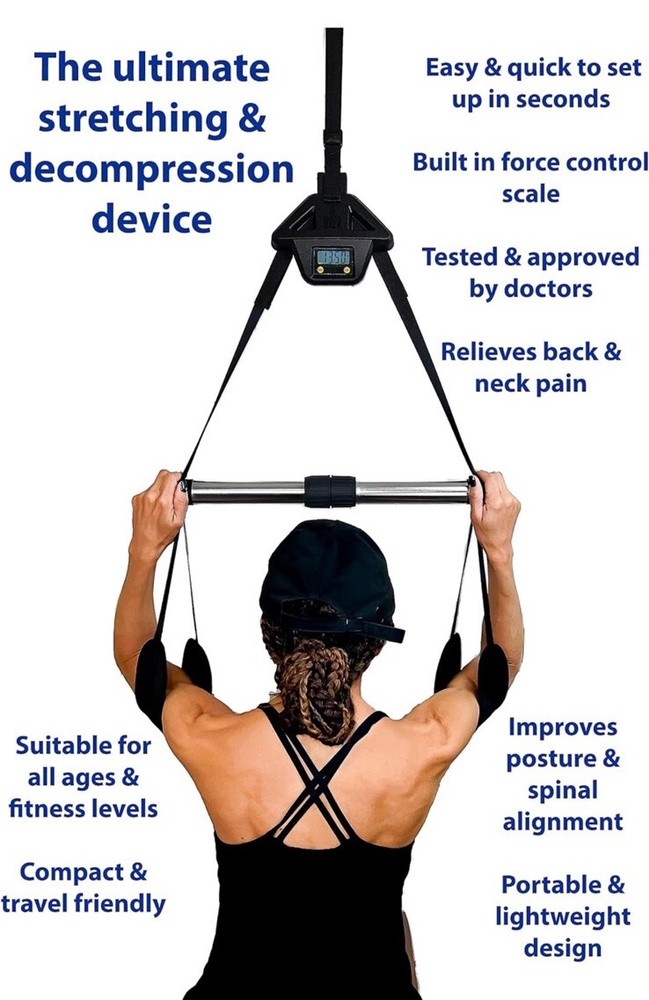 4 Minute Back Relief: Portable & Safe Inversion Table, Spinal & Lower Back.