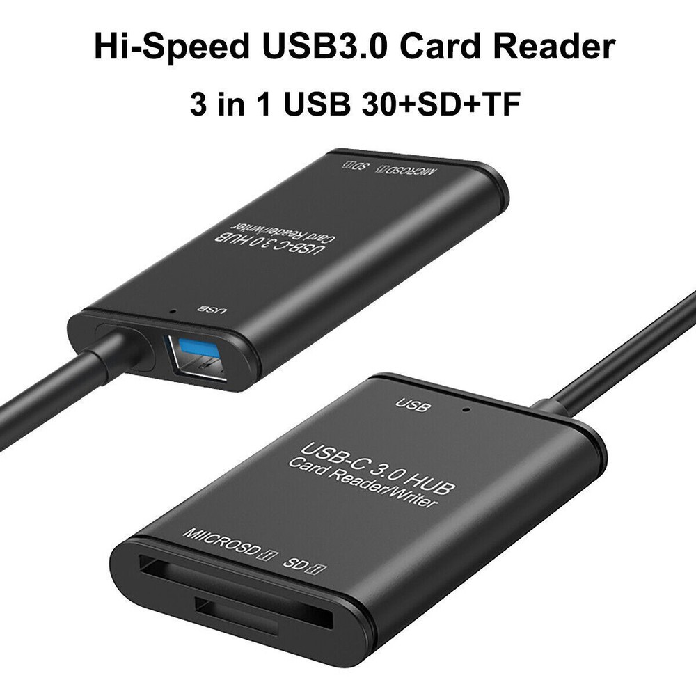 USB C to SD Card Reader Writer OTG Adapter USB 3.0 Micro SD Memory Card Reader