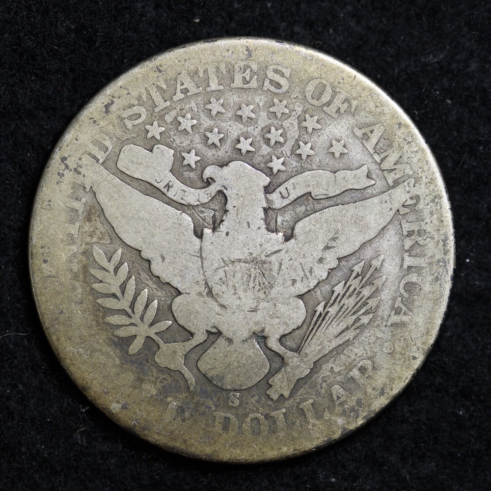 1900-S Barber Silver Half Dollar BO13