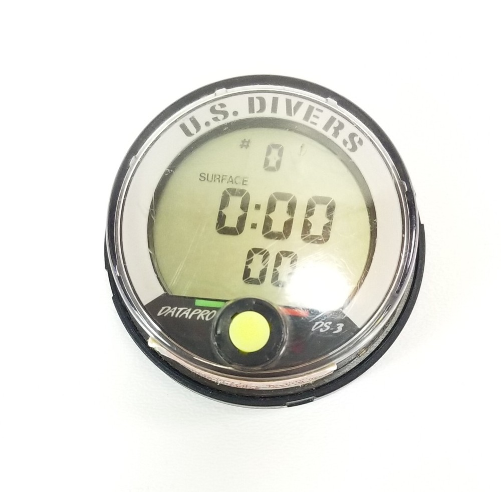 US Divers DATAPRO DS3 Digital Depth Gauge Scuba Computer Puck Bottom Timer