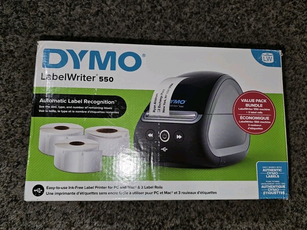 DYMO LabelWriter 550 Label Printer Bundle Maker Direct Thermal Printing