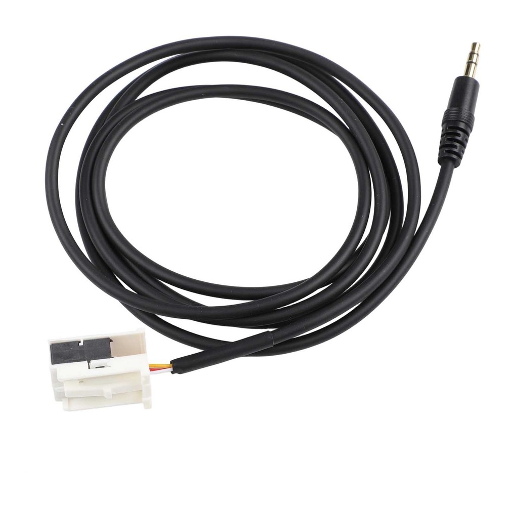 1pc Car Auto Black Auxilliary Cable Audio Adapter Connector For E60 E63 E66