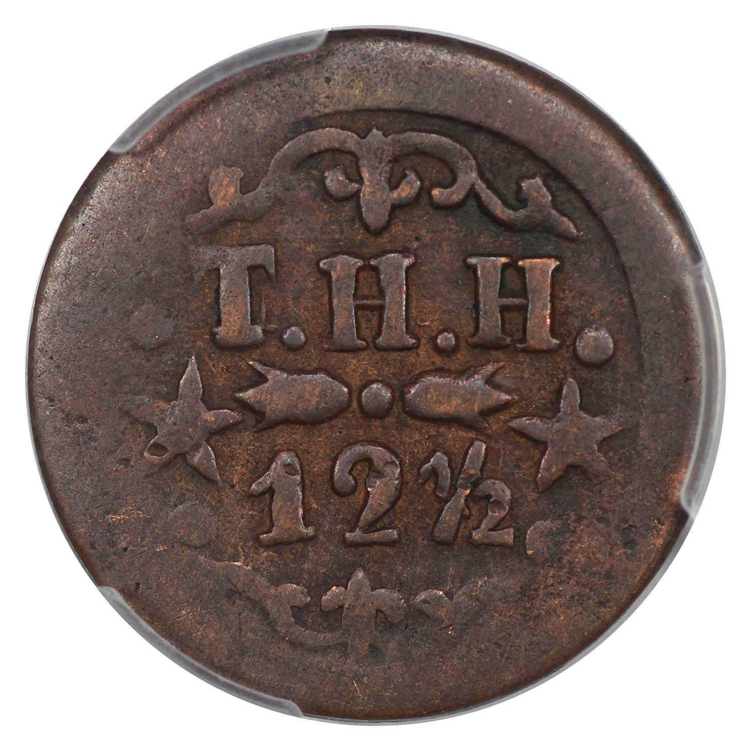 1879 12 1/2C Hawaii PCGS VF30 (T.Hobron, 2/6 Stars) - Hawaii